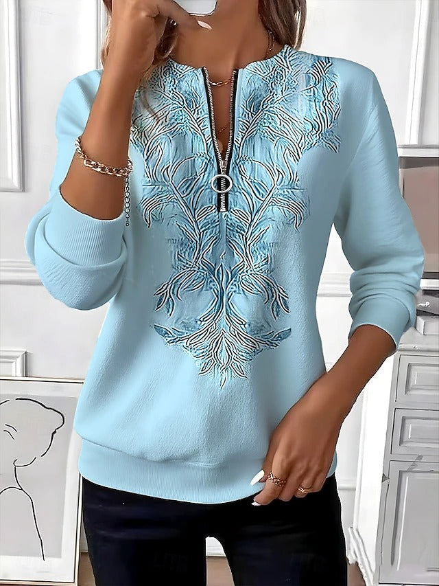 Women's Slim Fit Jumper | Adjustable Half Zip 1