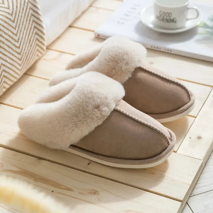 Thick Sole Velvet Slippers for Men and Women – Cozy &amp; Non-Slip Comfort