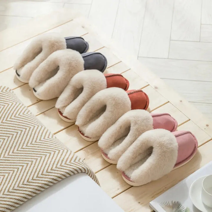 Thick Sole Velvet Slippers for Men and Women – Cozy &amp; Non-Slip Comfort