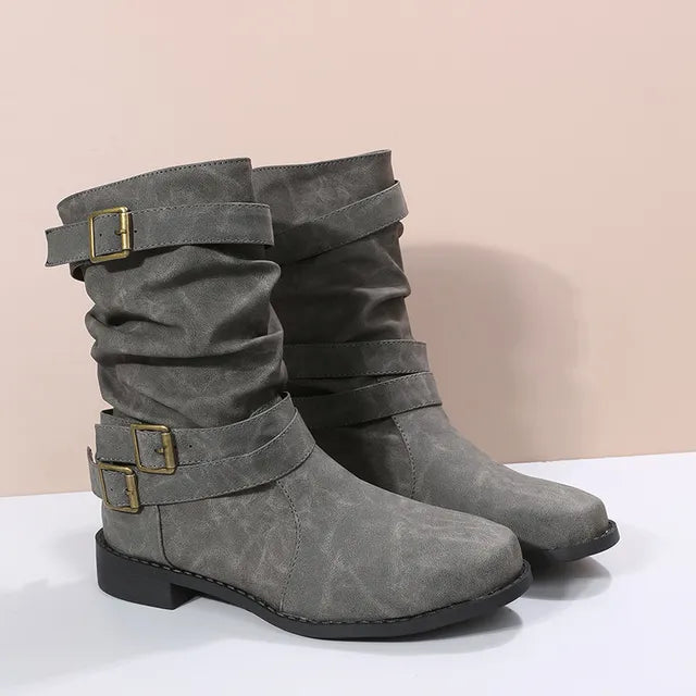 Slouch Mid-Calf Boots for Women – Effortlessly Chic &amp; Comfortable