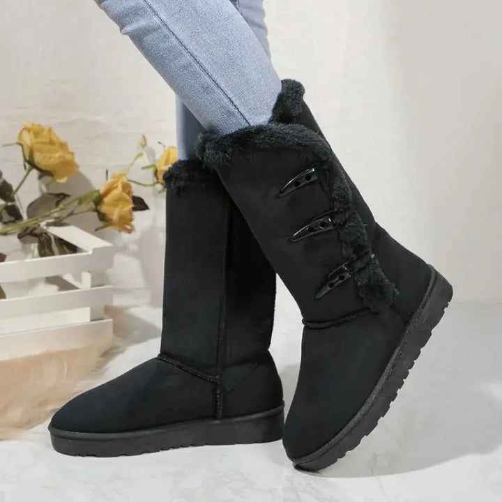 Classic Plush Snow Boots for Women – Warm &amp; Cozy Winter Footwear