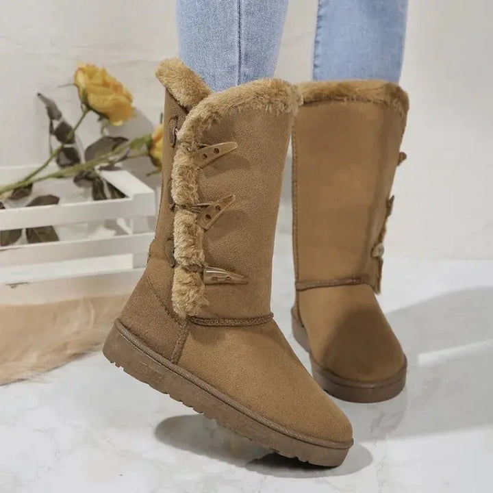 Classic Plush Snow Boots for Women – Warm &amp; Cozy Winter Footwear