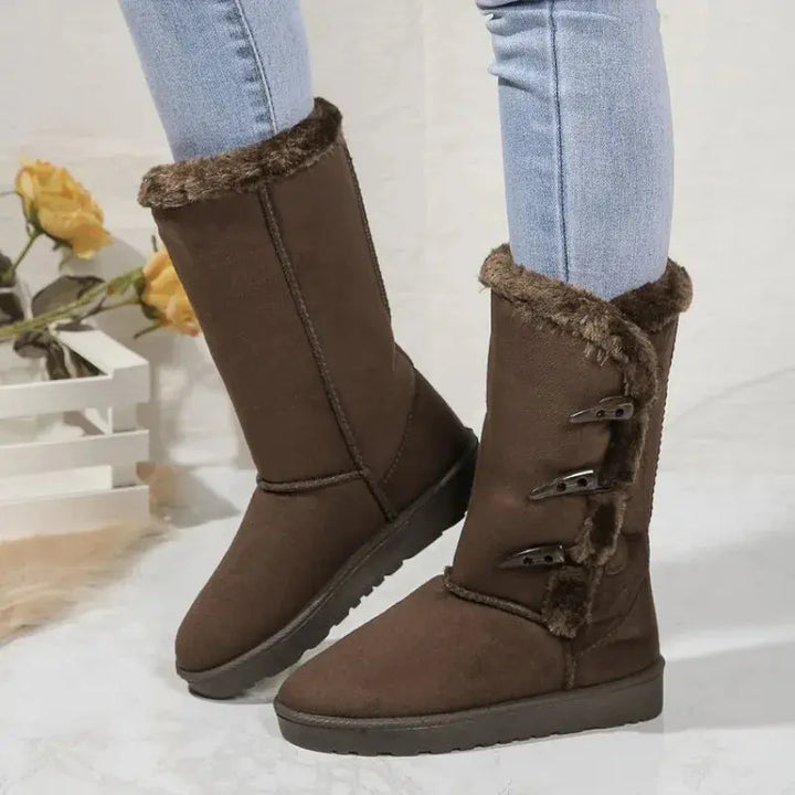 Classic Plush Snow Boots for Women – Warm &amp; Cozy Winter Footwear