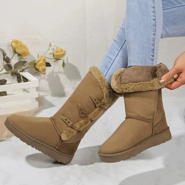 Classic Plush Snow Boots for Women – Warm &amp; Cozy Winter Footwear