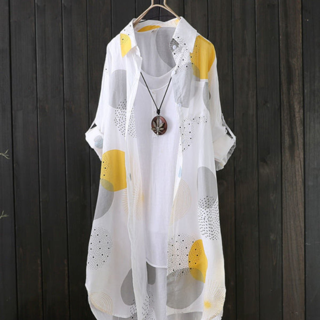 Women's Summer Dress | Geometric Print & Fluid Fit