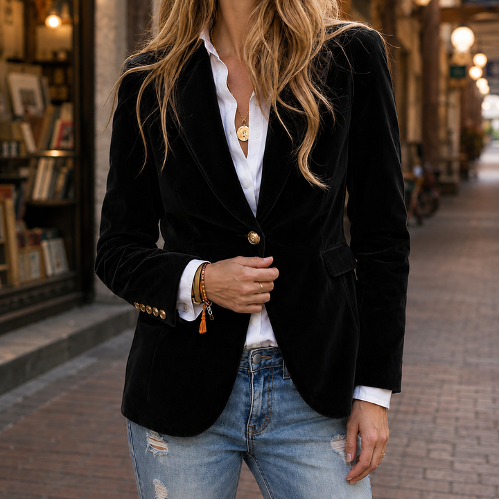 Blazer Donna Elegante | Vestibilità Slim con Revers Classico 3