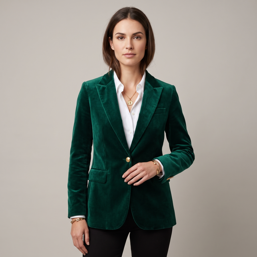 Blazer Donna Elegante | Vestibilità Slim con Revers Classico 1