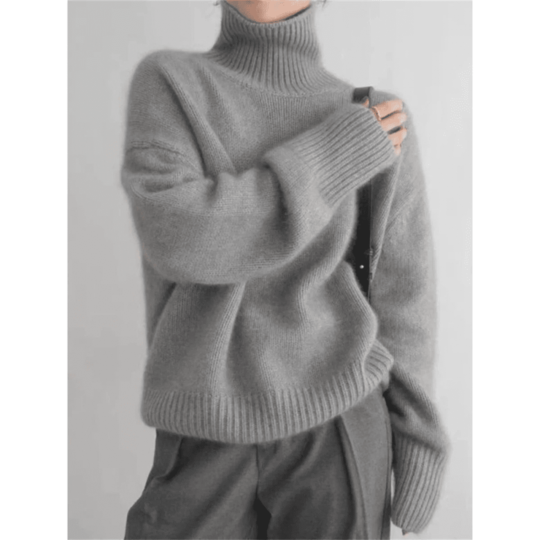 Women's Turtleneck Sweater | Relaxed Fit & Cozy Warmth