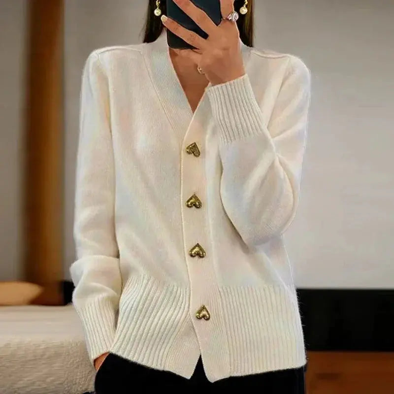 V-Neck Cardigan Sweater for Women – Stylish &amp; Cozy Layering Piece 1