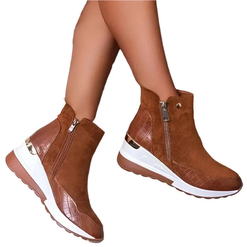 Wedge Heel Winter Boots for Women – Stylish &amp; Cozy Comfort