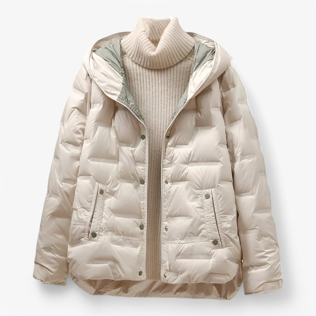 Women's Winter Jacket | Detachable Hood & Concealed Zip Fastening