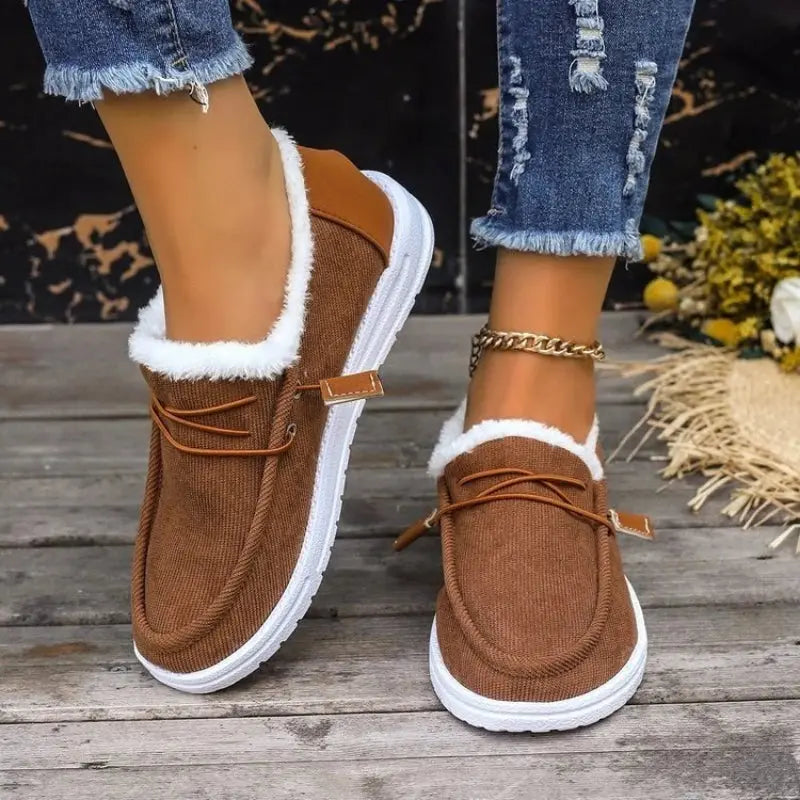 Thick Velvet Winter Shoes for Women – Cozy &amp; Stylish Comfort