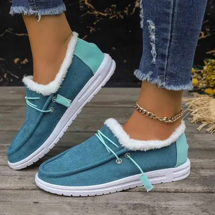 Thick Velvet Winter Shoes for Women – Cozy &amp; Stylish Comfort