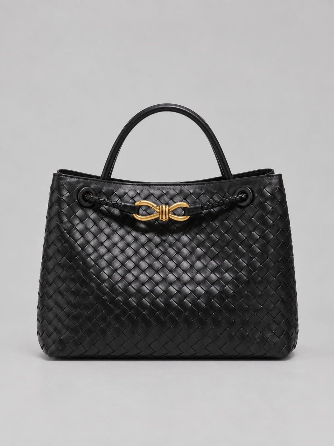 Women's Woven Handbag | Structured Design & Statement Hardware