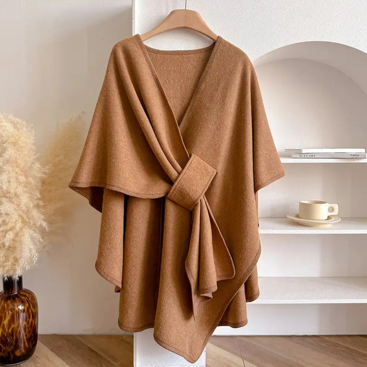 Luxurious Poncho Windproof Shawl Coat Caliboot