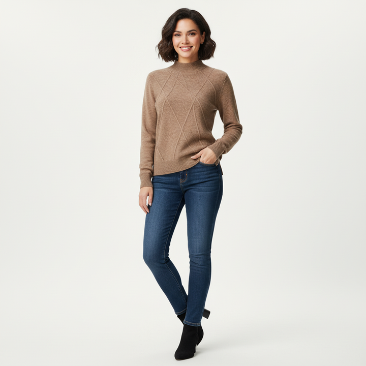 Dames Trui – Zacht Gebreid Model met Comfortabele Pasvorm Blauw / S - AIDA LENA