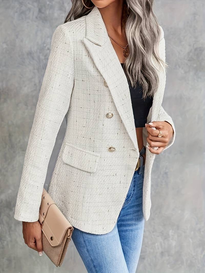 blazer a maniche lunghe con colletto a revers 0