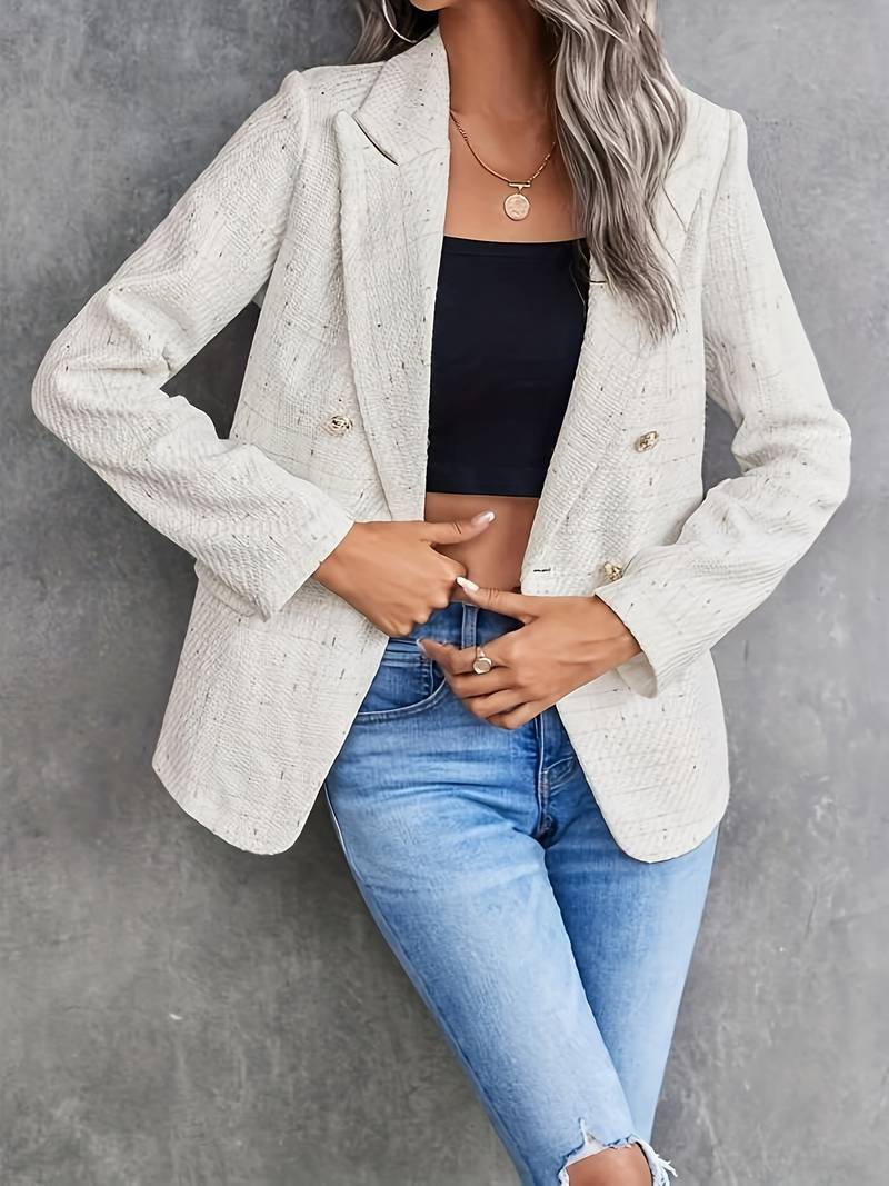 blazer a maniche lunghe con colletto a revers 1