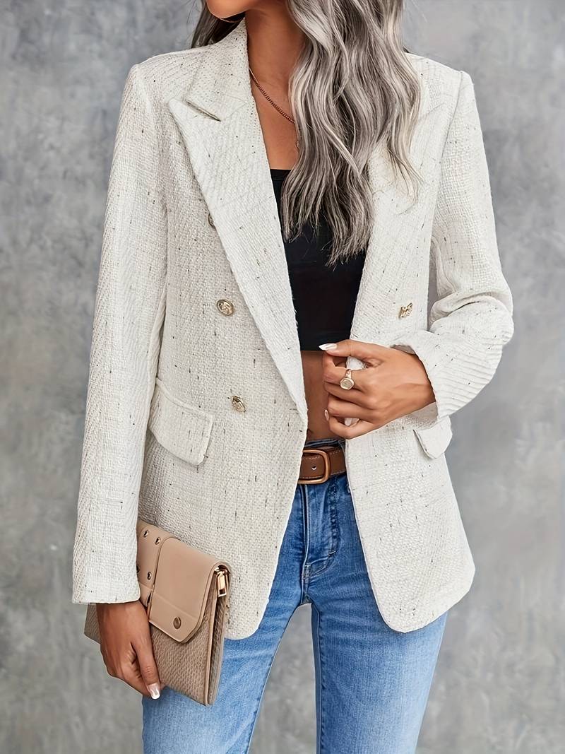 blazer a maniche lunghe con colletto a revers 3