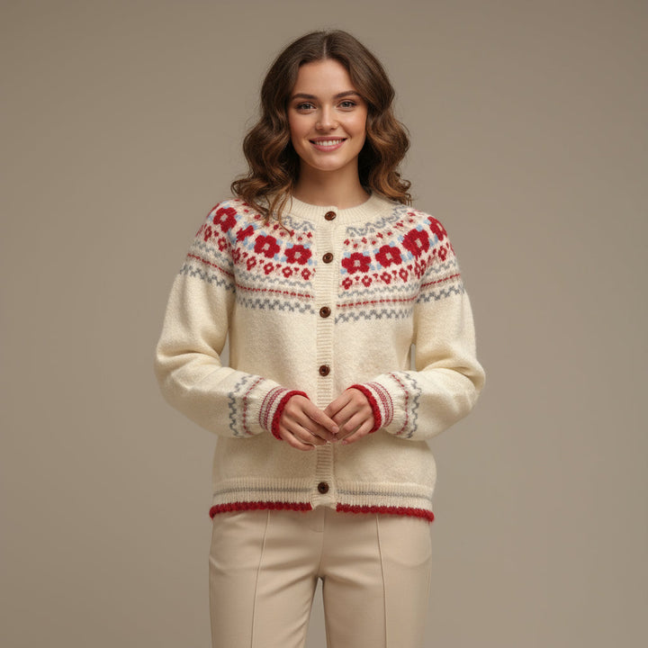 Cardigan Donna | Motivo Norvegese e Vestibilità Regolare 1