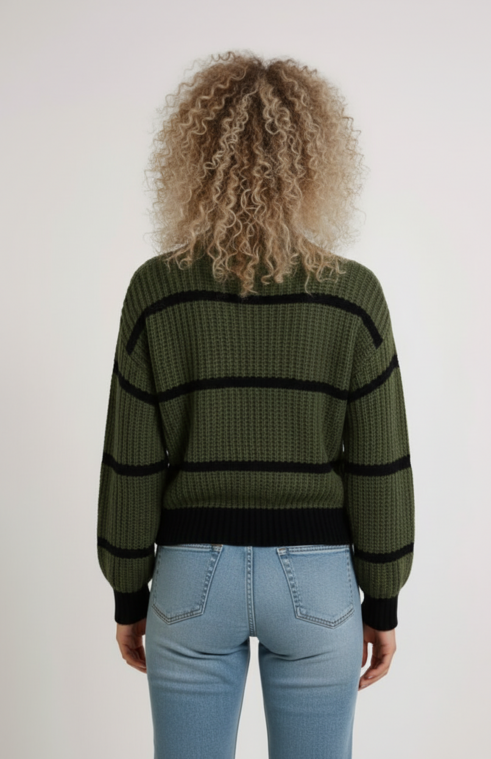 Charlie - Women's Relaxed Jumper with Collar and Roll Neck - photo 5