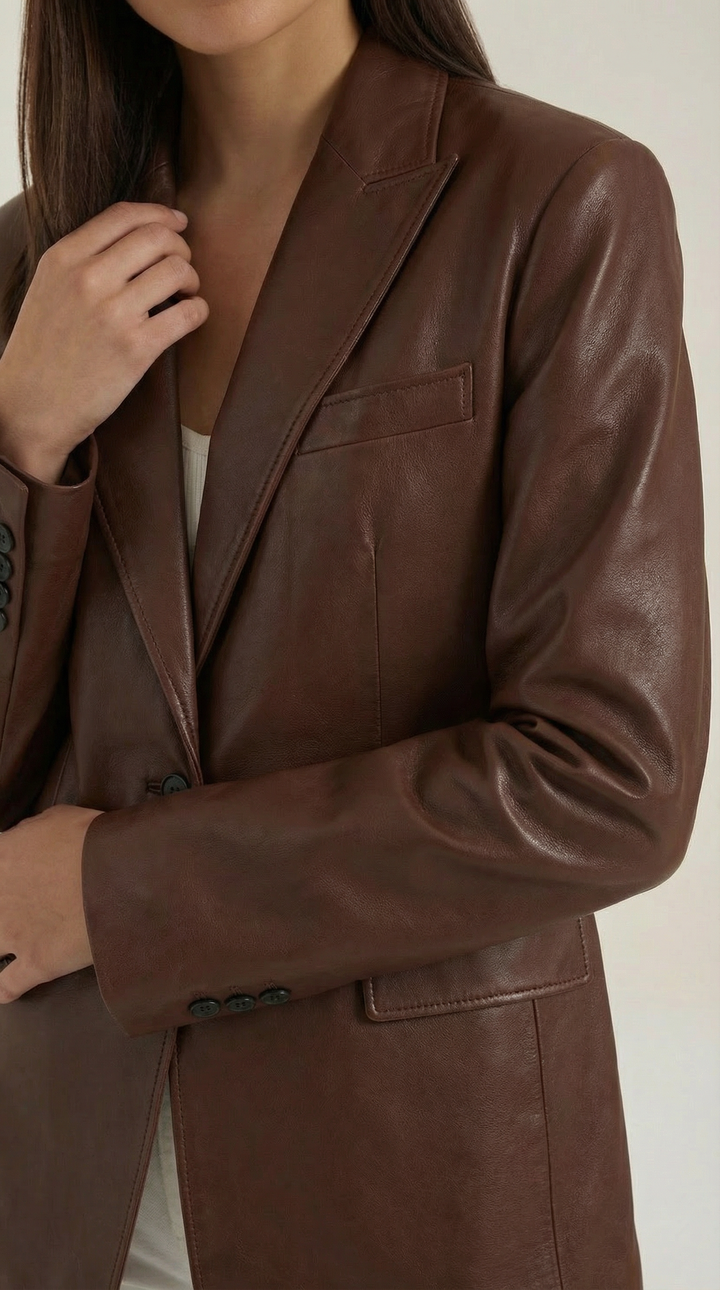 Blazer Donna Oversize | Effetto Lucido Strutturato 8