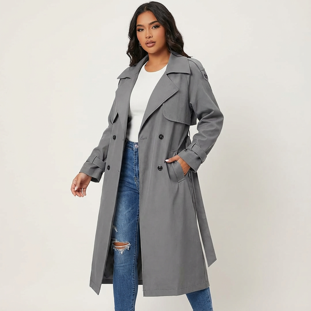 Trench Donna Lungo | Vestibilità Dritta e Comoda 5