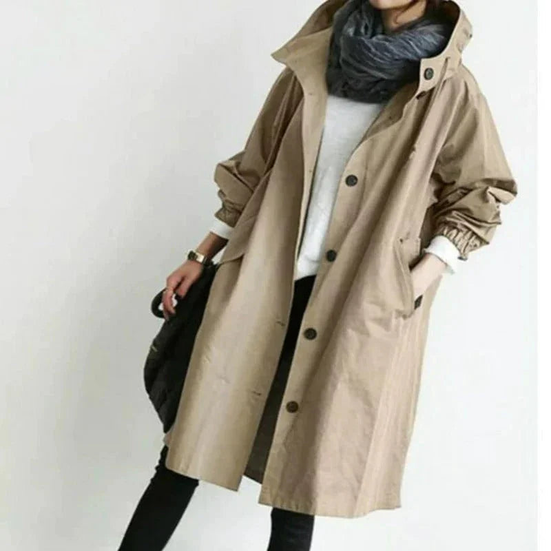 Trench con Cappuccio Donna | Elegante e Impermeabile 5