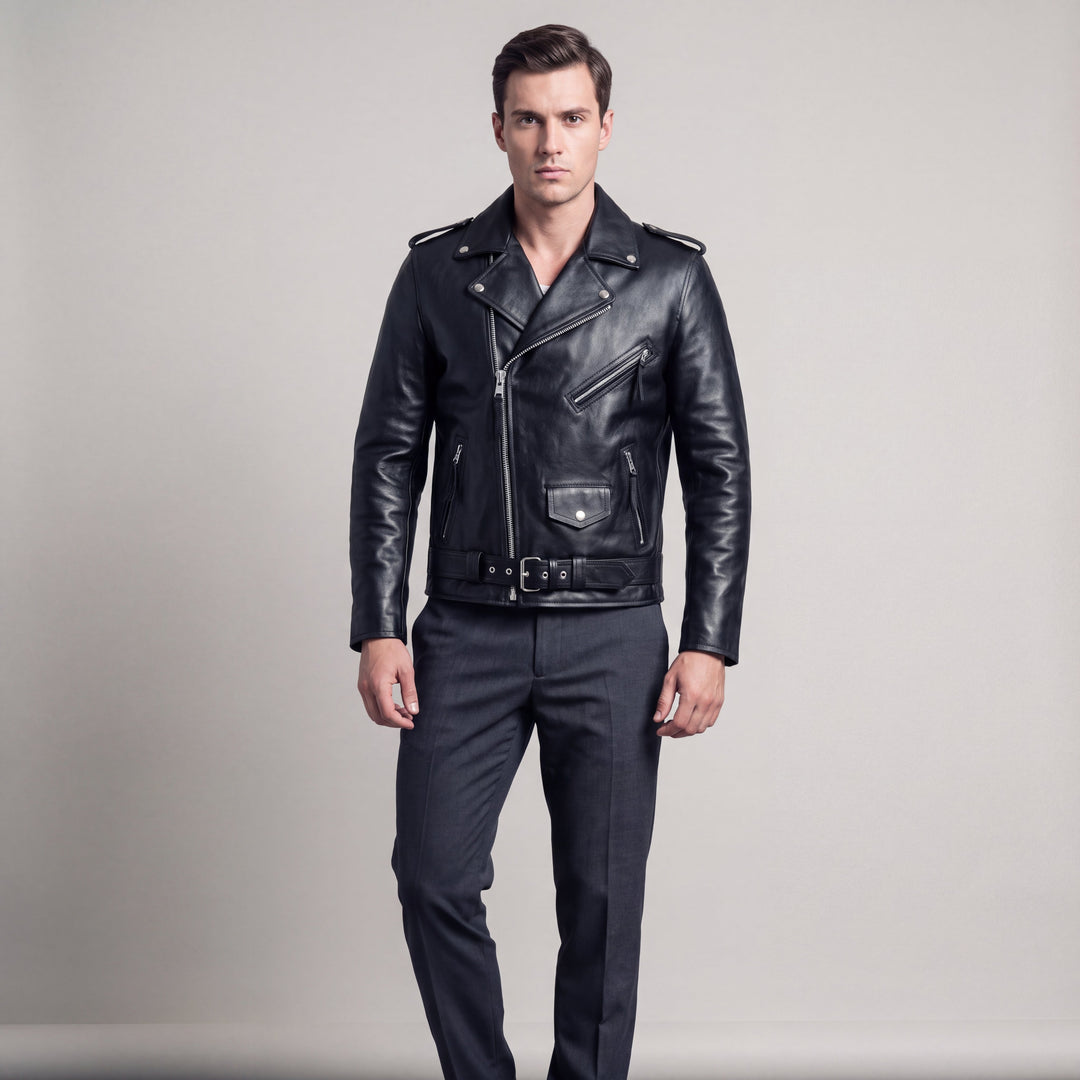 Giacca Uomo | Vestibilità Sartoriale e Stile Biker 1