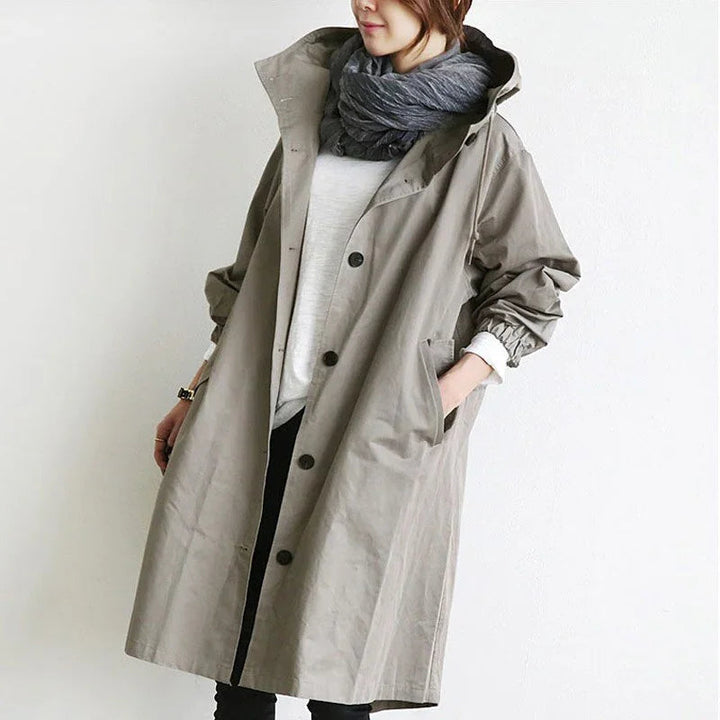 Trench con Cappuccio Donna | Elegante e Impermeabile 1