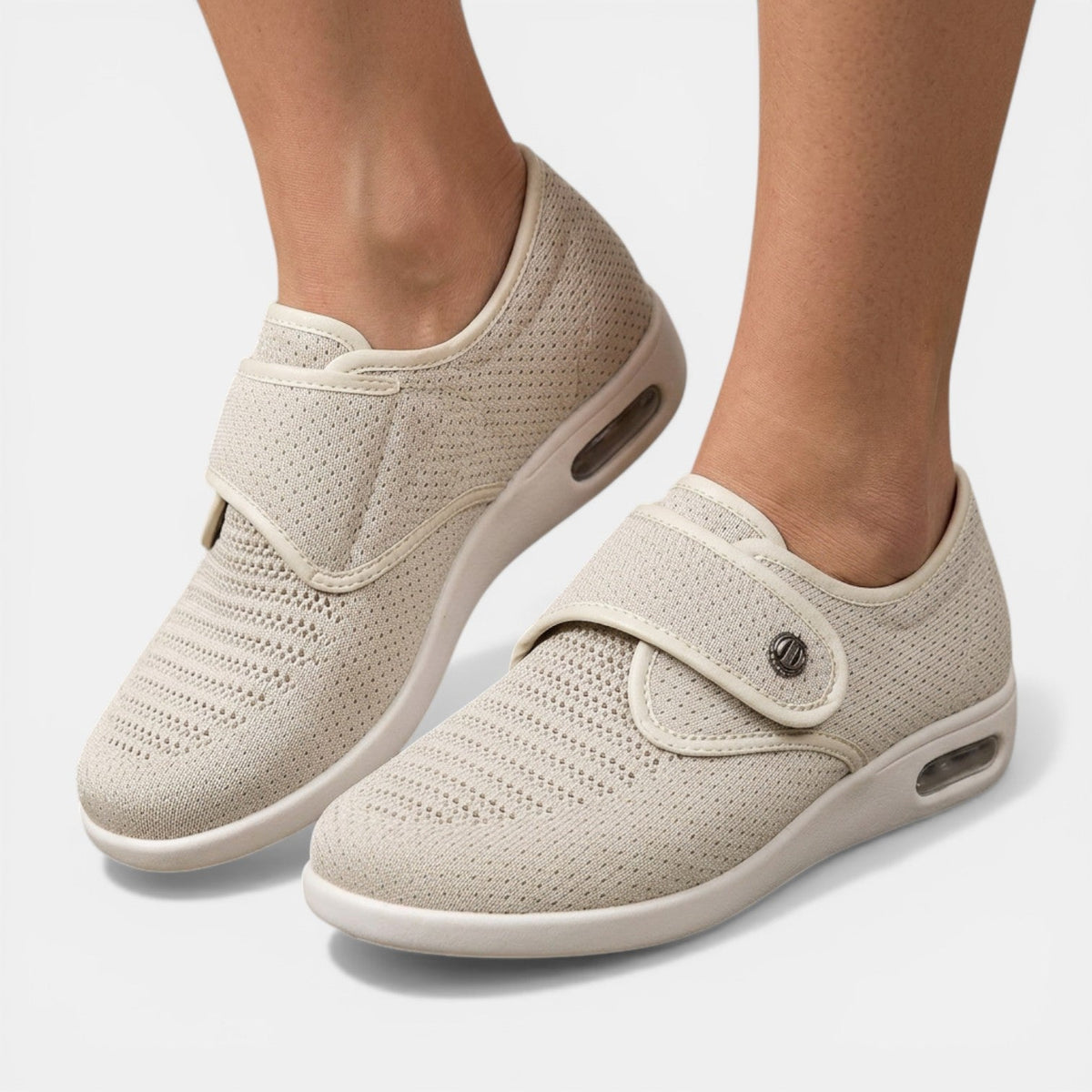 Sneakers Ortopediche Donna | Pianta Larga con Cinturino Regolabile 1